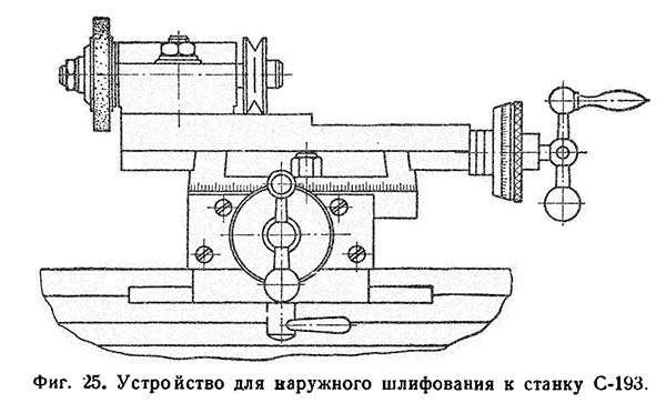 Пристрій для зовнішнього шліфування до верстату токарного С-193 Пристрій для зовнішнього шліфування до верстату токарного С-193
